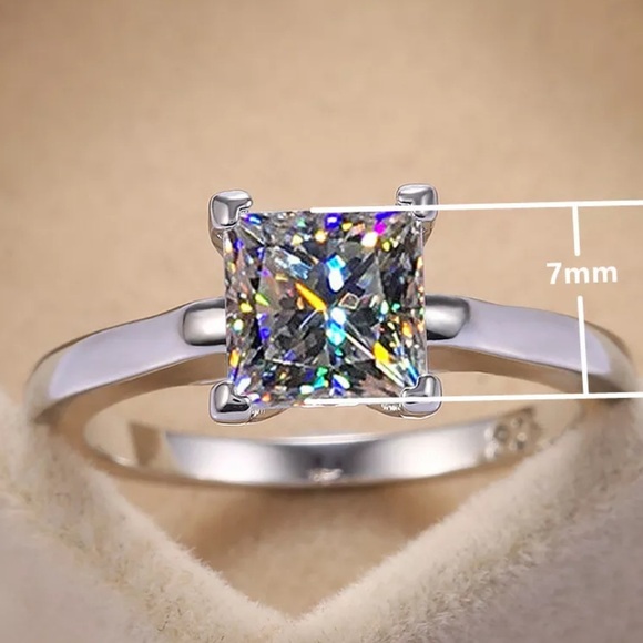 *NEW 18K DIAMOND WHITE GOLD STERLING SILVER - Picture 6 of 6